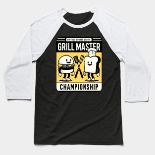 BBQ Battle - Grilled Cheese Baseball T-Shirt